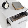 Hanah Home Mesita de Noche Kmd-530-Bb-1 Blanca 3 Cajones